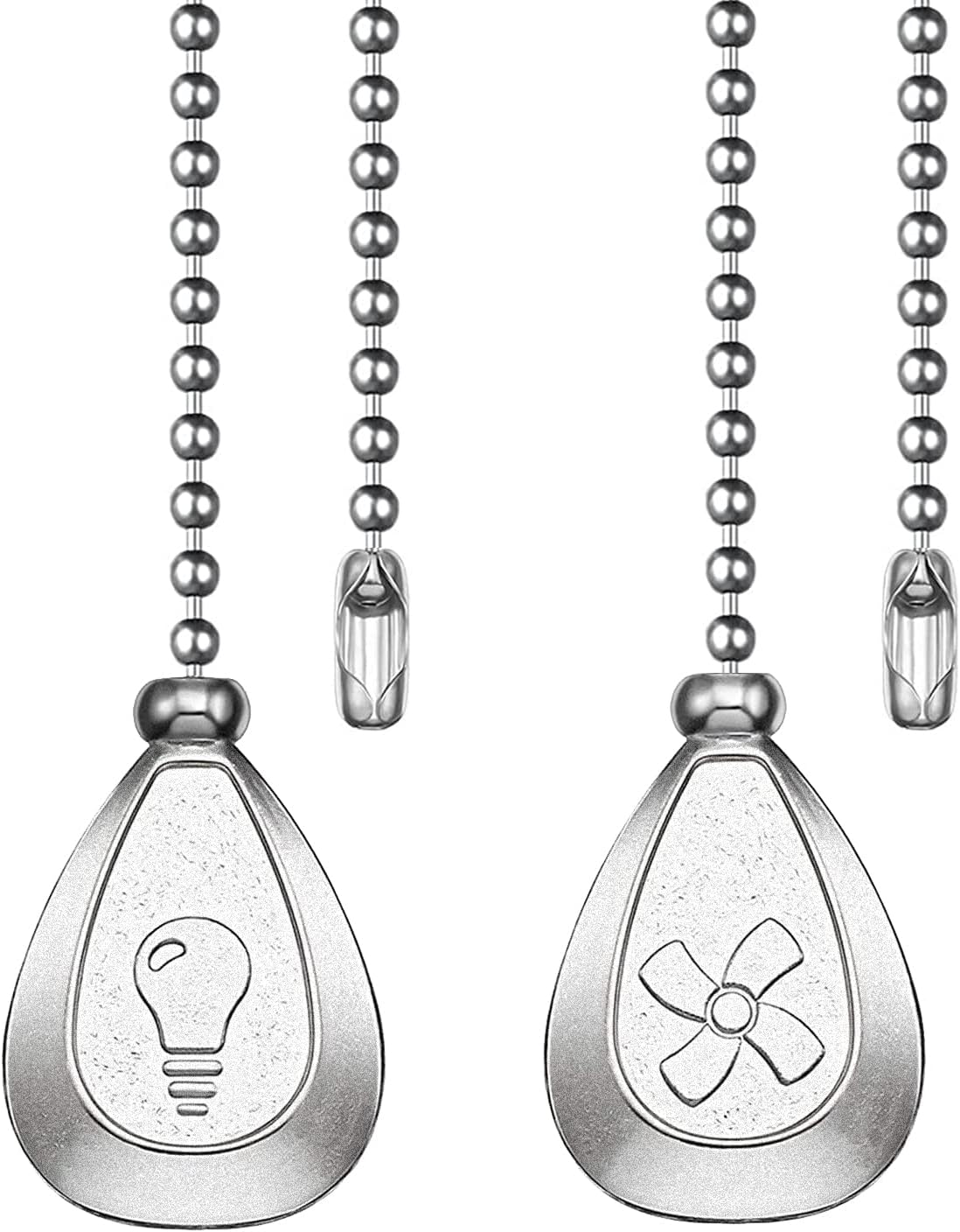 2 Pack Bronze Ceiling Fan Pull Chain Extension Set