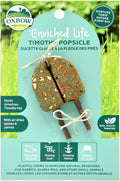 Oxbow Timothy Hay Popsicle, Rabbit Toy & Guinea Pig Chew Toy, Apple Carrot