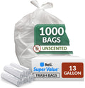 Reli. SuperValue 13 Gallon Trash Bags | 1000 Count Bulk