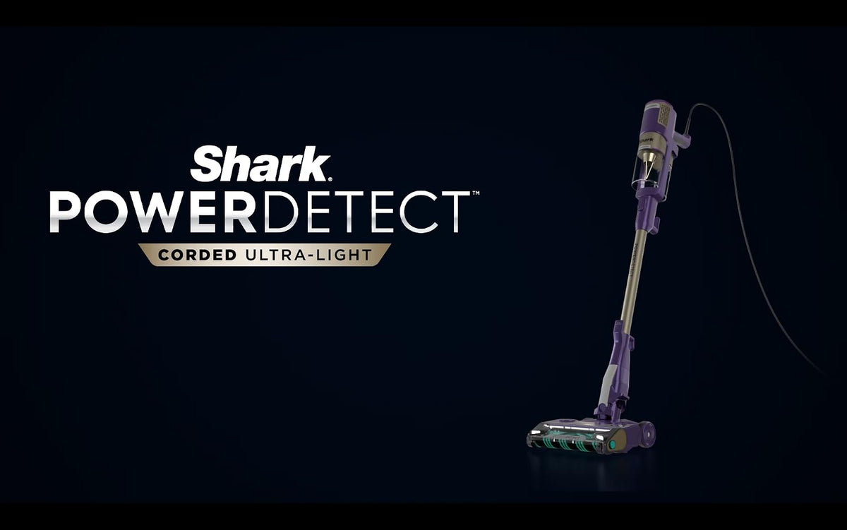 Shark PowerDetect Corded Stick Vacuum, Self-Cleaning, Eggplant, HZ4002
