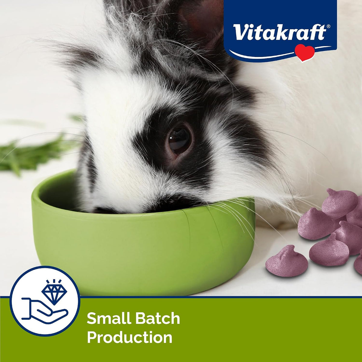 Vitakraft Drops Rabbit Treats with Wildberry Flavor – 5.3 oz Delicious Yogurt-Based Snacks for Rabbits, Guinea pigs, Hamsters, Gerbils, Mice, Rats, Chinchillas, and other Small Animals.