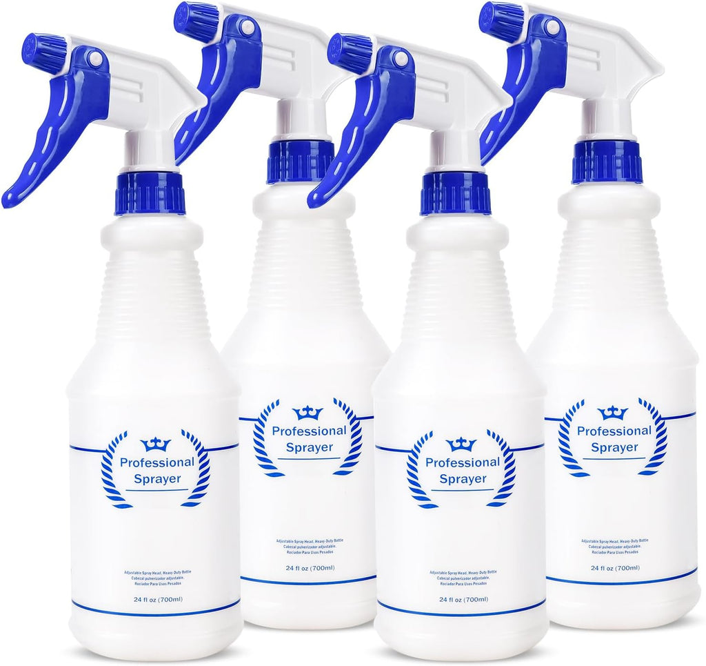 Plastic Spray Bottles, All-Purpose Empty Sprayer Bottle (2 Pack 24 Oz)