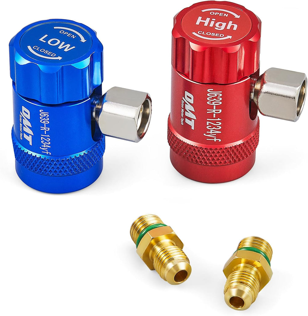 OMT R1234yf Quick Coupler Adapters High Low Pressure Connectors Set