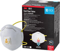 3M 8511 Drywall Sanding N95 Cool Flow Valved Disposable Respirator, 10-Pack