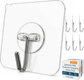 GLUIT Adhesive Wall Hooks for Hanging Heavy Duty No Drill, 22 lbs, 12 pcs