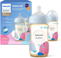 Philips Avent Natural PPSU Baby Bottles, Medium Flow, 9 oz, BPA-Free