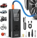 JUSUOX Tire Inflator Portable Air Compressor, Dual Power Air Pump