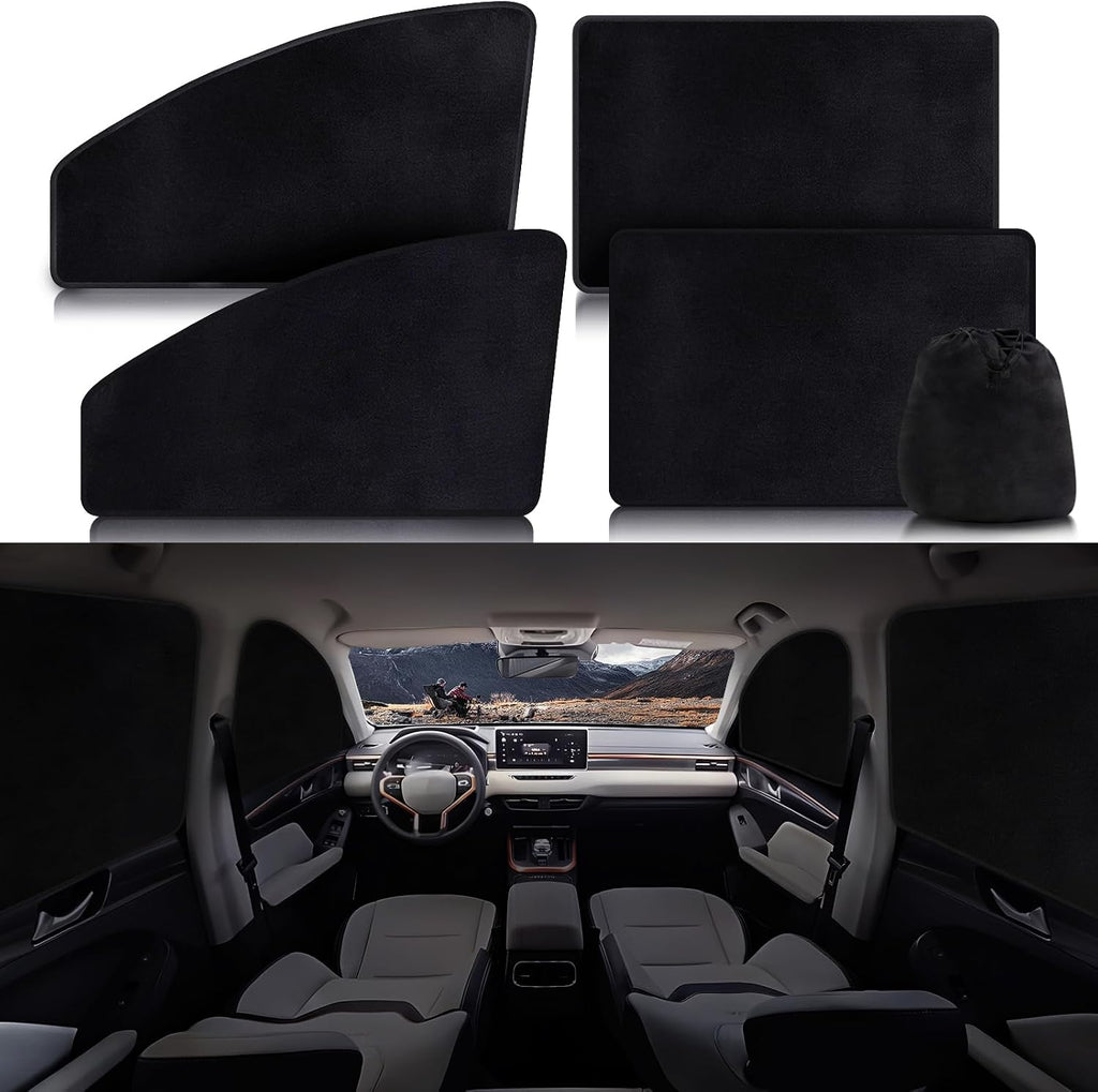 ZATOOTO Magnetic Car Window Shades 4PCS, Car Window Covers Ultimate Privacy