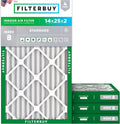 Filterbuy 16x20x1 Air Filter MERV 8 Dust & Allergy Defense (4-Pack)