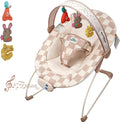 Tiny Marvels Baby Bouncer, Baby Bouncer Seat with Music for 0-6M, 20lbs