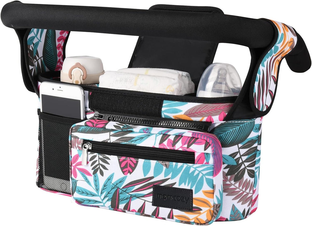 Momcozy Universal Stroller Organizer with Insulated Cup Holder