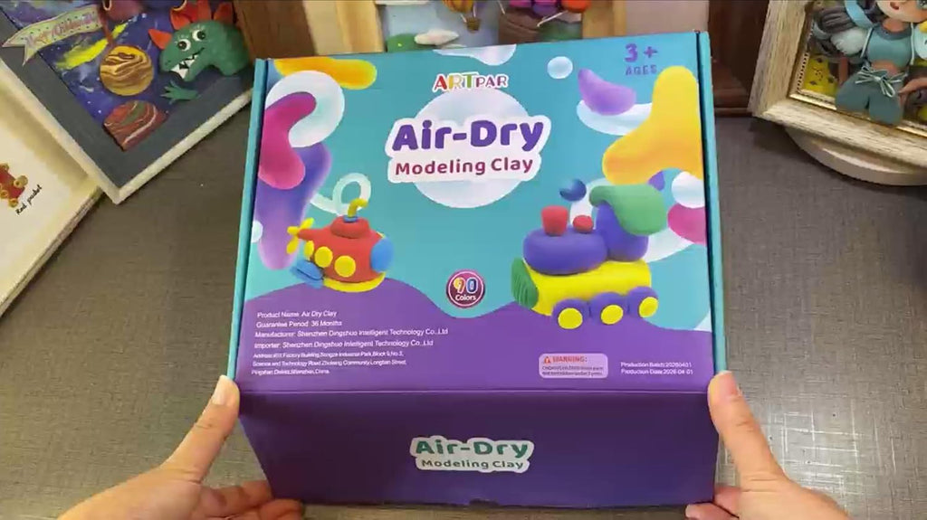 ARTPAR Air Dry Clay for Kids,90 Colors Modeling Magic Clay Bulk Kit