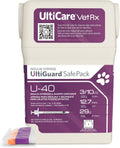 UltiGuard Safe Pack U-40 Pet Insulin Syringes, 3/10cc, 29G x 1/2", 100Ct HU