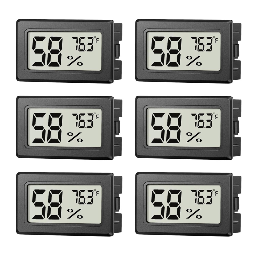 6 Pack Mini Hygrometer Indoor Humidity Meter, Digital Thermometer Monitor
