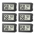 6 Pack Mini Hygrometer Indoor Humidity Meter, Digital Thermometer Monitor