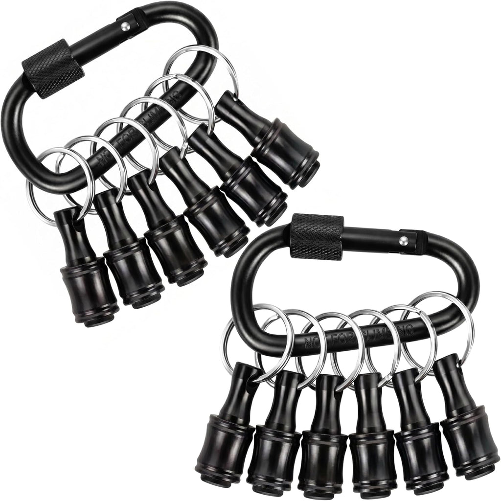 12PCS Bit Holders 1/4 Socket, Hex Shank Screwdriver Bit Holder for Impact Driver Drill Bit Keychain Extension Bar Quick Release Easy Change, Screwdriver Bit Holders for Tools & Home Improvement Gift