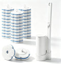 SetSail Disposable Toilet Brush for Bathroom Cleaning, 16 Replacement,White
