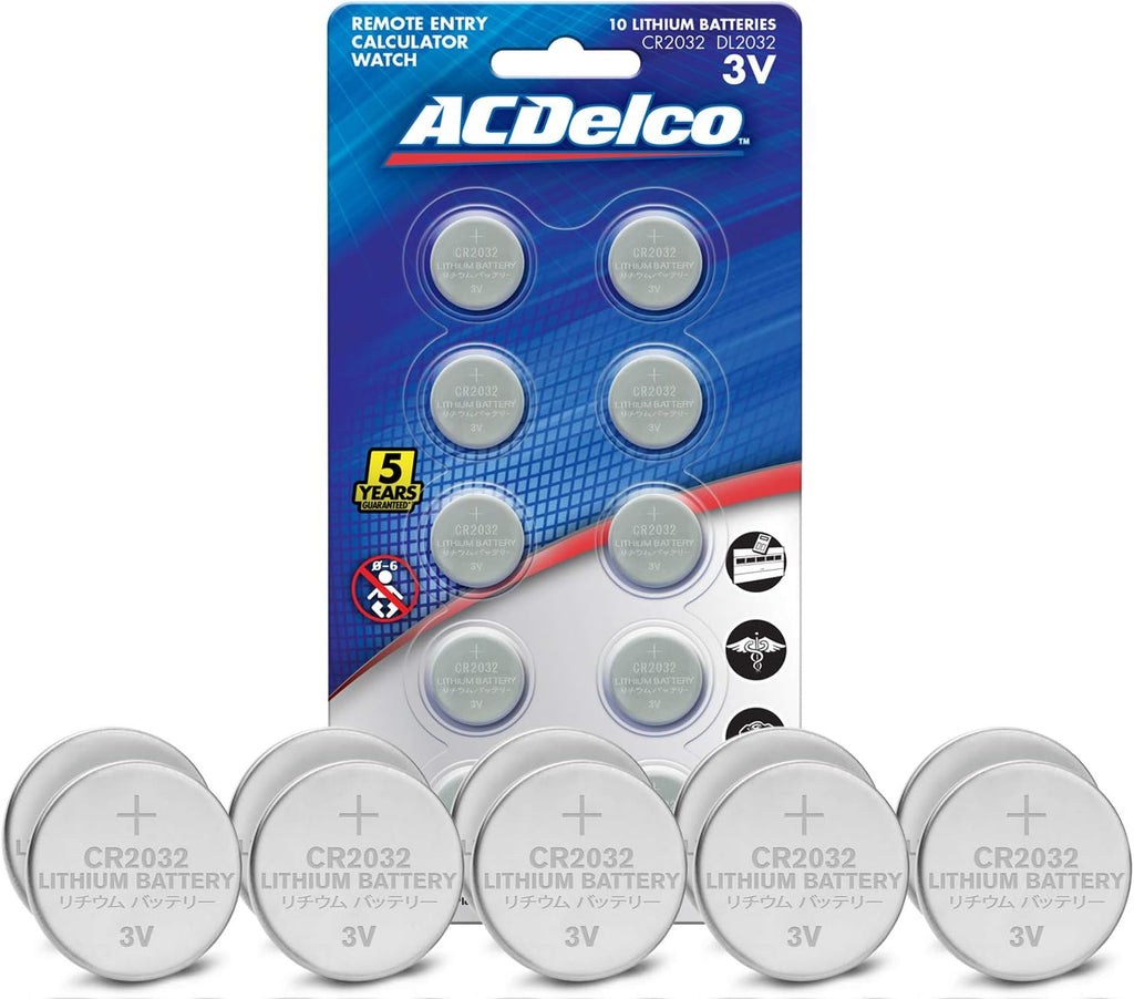 Powermax ACDelco 24-Count CR2032 Batteries, Lithium 3V Coin Cell Button Battery Pack for Watch and Small Electronics, 5 Year Shelf Life