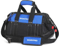 WORKPRO 16-inch Wide Mouth Tool Bag with Water-Proof Molded Base