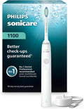 PHILIPS Sonicare 1100 Rechargeable Electric Toothbrush, 1 Brush Head, White