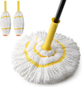 Self-Wringing Twist Mop, Microfiber Mop for Floor Cleaning, 57" Long Handle