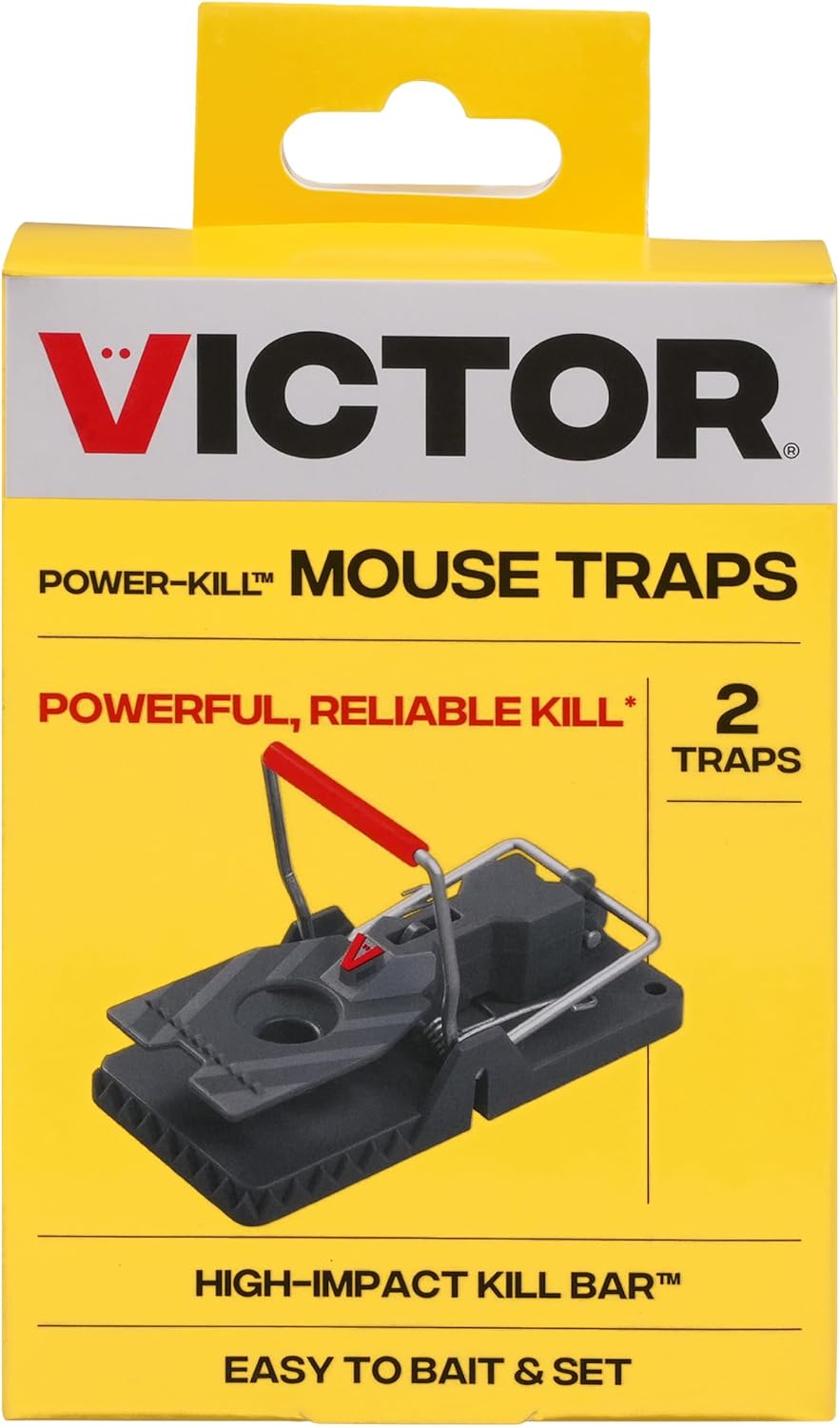 Victor Power-Kill Mouse Traps, 6-Pack Humane Snap Traps