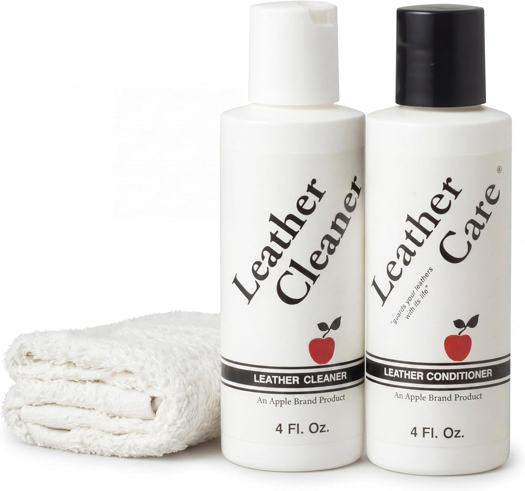 Apple Brand Wax-Free Leather Cleaner & Conditioner Two-Step Care Kit