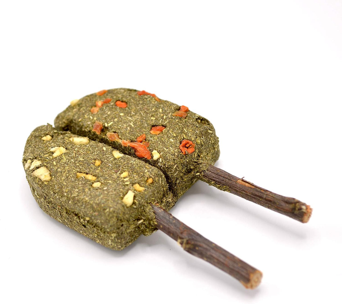 Oxbow Timothy Hay Popsicle, Rabbit Toy & Guinea Pig Chew Toy, Apple Carrot