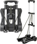 Vsaikeo Small Folding Hand Truck Dolly with 2 Wheels, Foldable Luggage Cart