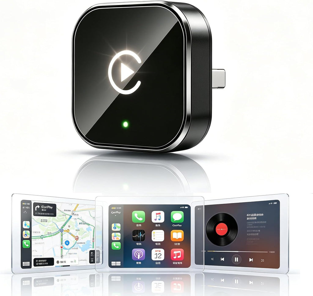 Wireless CarPlay Adapter,Supports iPhone & Android Phones