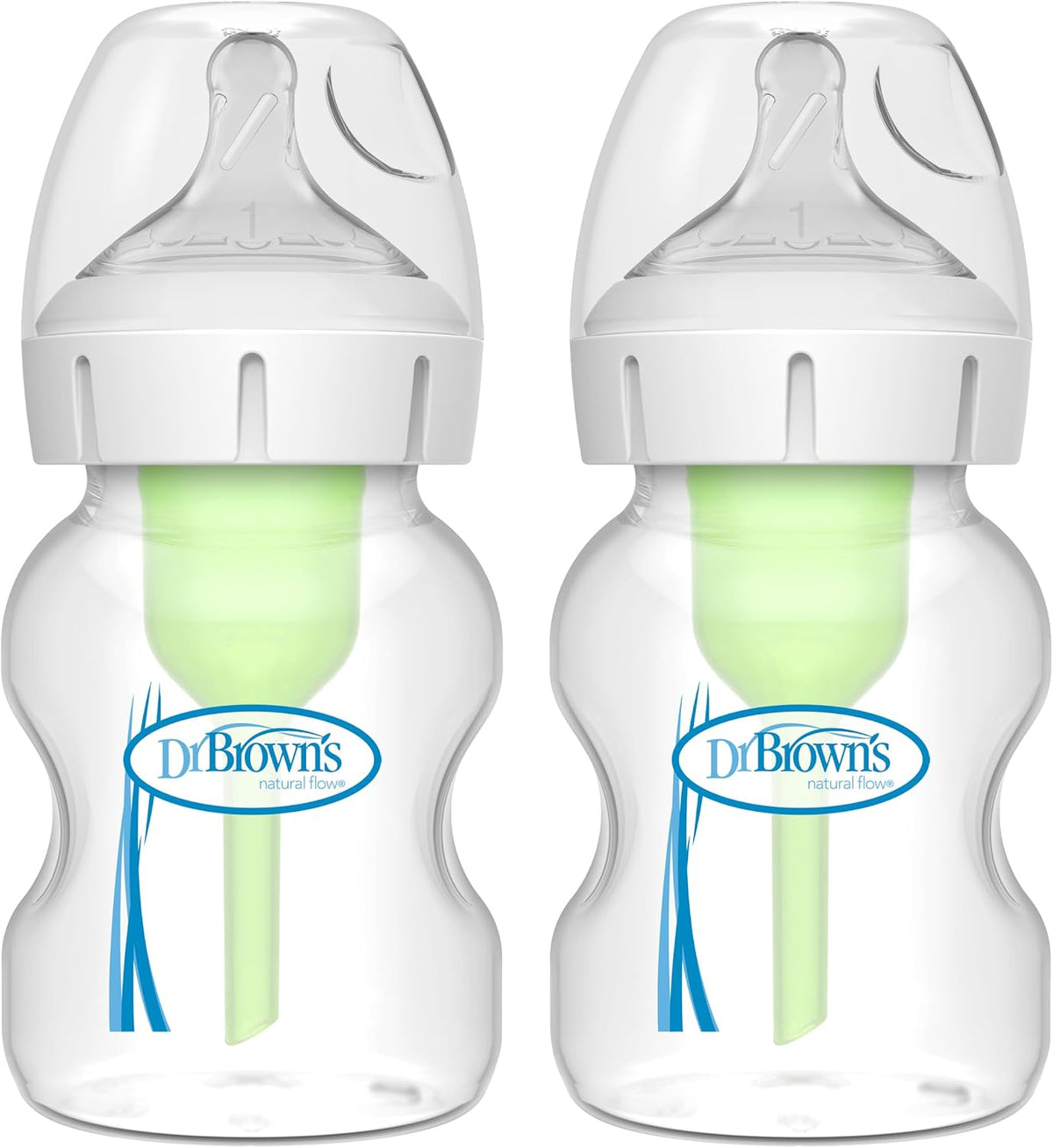 Dr. Brown's Anti-Colic Options+ Wide-Neck Baby Bottles, 9 oz, 4-Pack