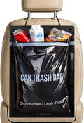 COZILO 50 Count Disposable Car Trash Bags, Hanging & Stick-On Car Trash Can