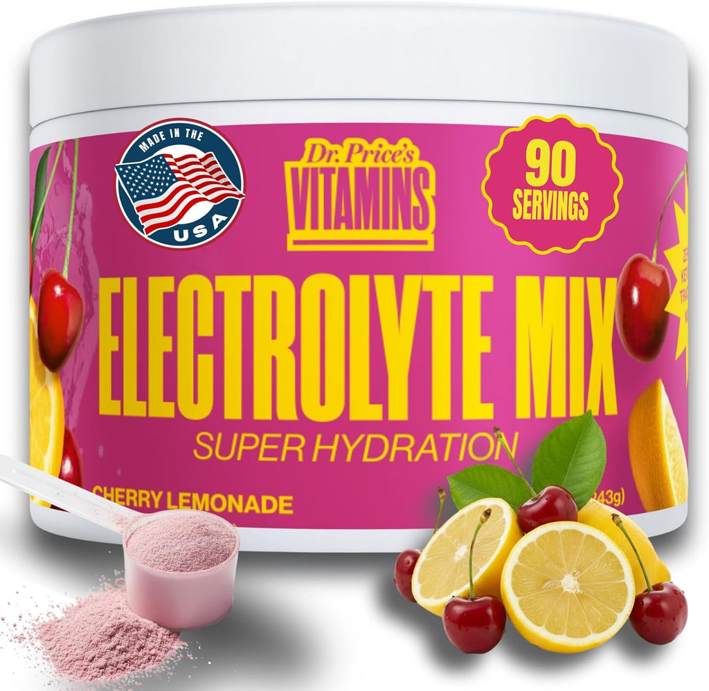 Dr. Price's Vitamins Electrolytes Powder Packets, Lemon Lime, 30 Pack