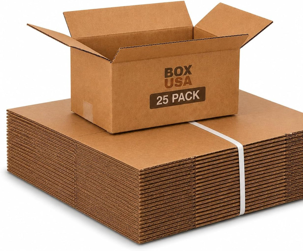 BOX USA Moving Boxes Holds 65lbs, 18"L x 14"W x 12"H (10-Pack) Medium - Corrugated Cardboard Box for Shipping, Mailing, Packing, Packaging and Storage