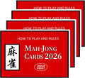 2026 NM-JL Mah-Jong Cards Rules Large Size Revised Version - 4 Pcs