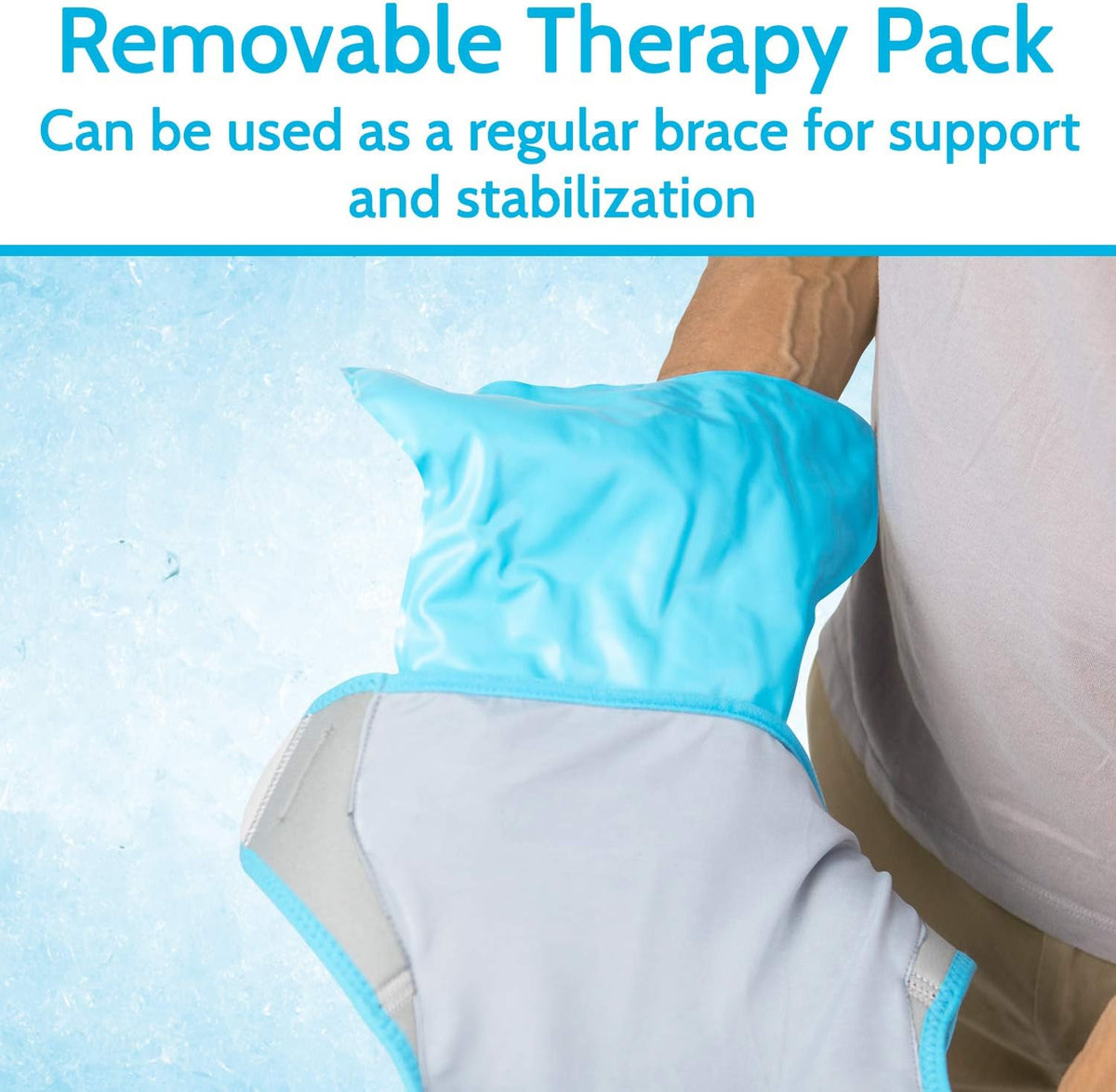 Arctic Flex Shoulder Ice Pack Brace - Rotator Cuff Cold Gel Wrap Therapy