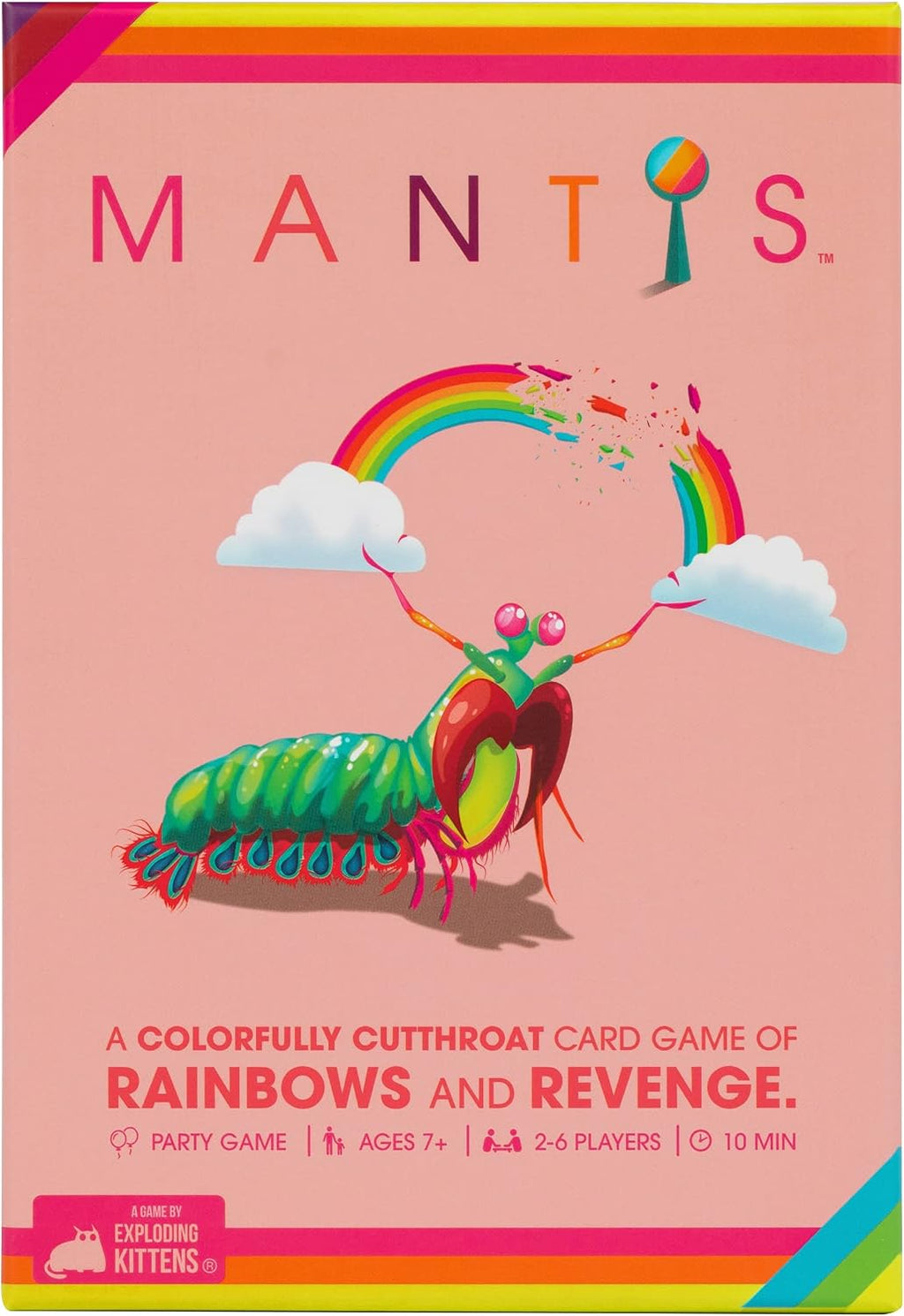 Exploding Kittens Mantis, 2-6 Players, Ages 7+, Quick Learn Card Game