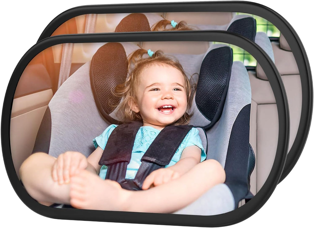 Baby Car Mirror, Car Seat Mirror for Rear Facing, Black
