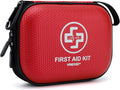 Mini First Aid Kit - 150 Piece Small Waterproof Hard Shell Medical Kit