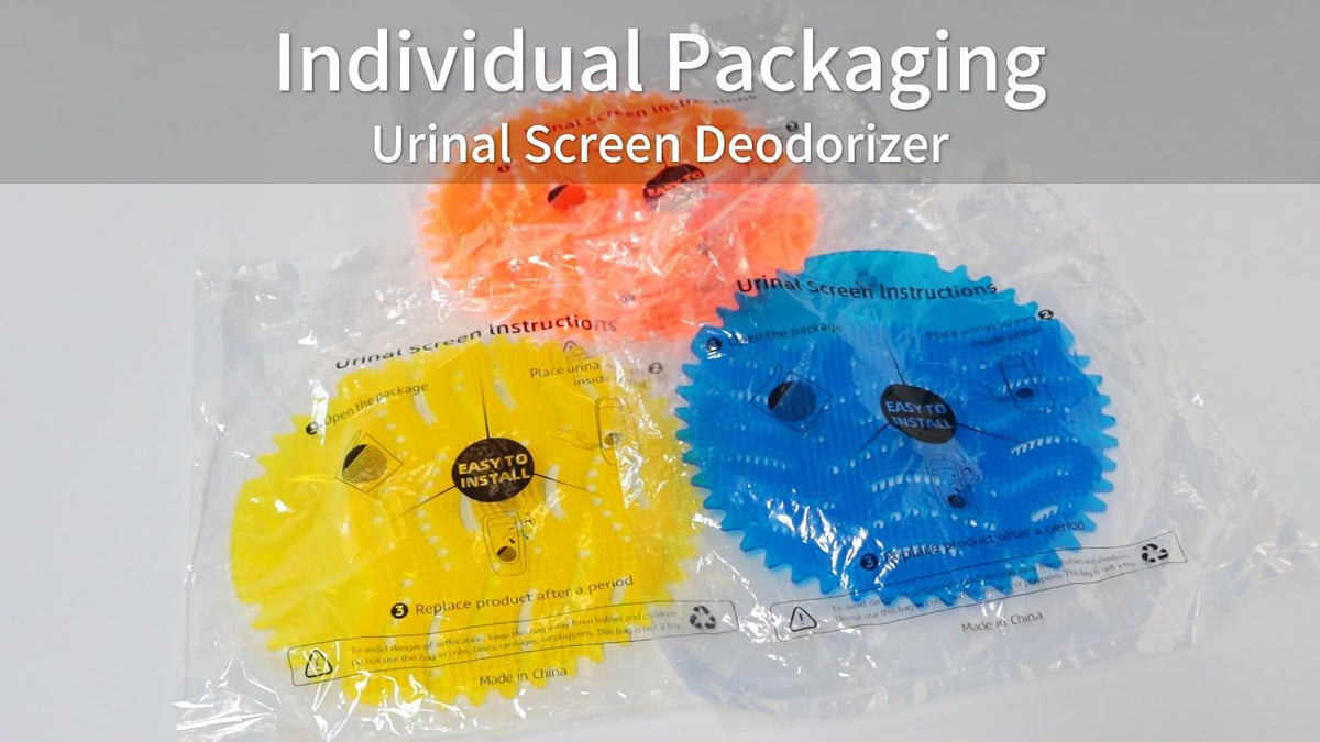 CHONOVO Urinal Screen Deodorizer, 24 Pack Urinal Cake Bulk with 3 Scents
