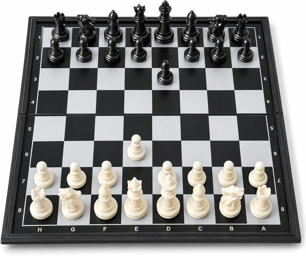 Travel Chess Set Magnetic Portable Folding Board - Small Mini Pocket Chess Set (X-Small / 5.9 Inch)
