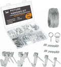 Mr. Pen- Picture Hanging Kit, 310 pcs, Gold, Assorted Hooks | Includes Nails, Sawtooth Hangers, D-Rings, Steel Wire, Ring Hooks, Home Wall Mount Hardware for Frames, Canvas, Décor