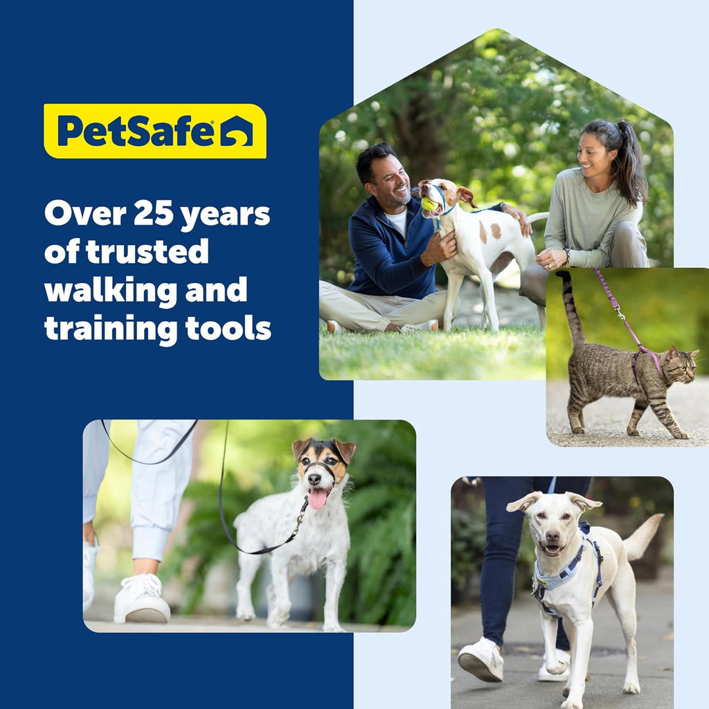 PetSafe Gentle Leader No Pull Dog Headcollar, Royal Blue, Medium | Veterinary Behaviorist-Designed No-Pull Headcollar Redirects Pulling Instinct, Padded Neoprene Nose Loop, Quick-Snap Fit