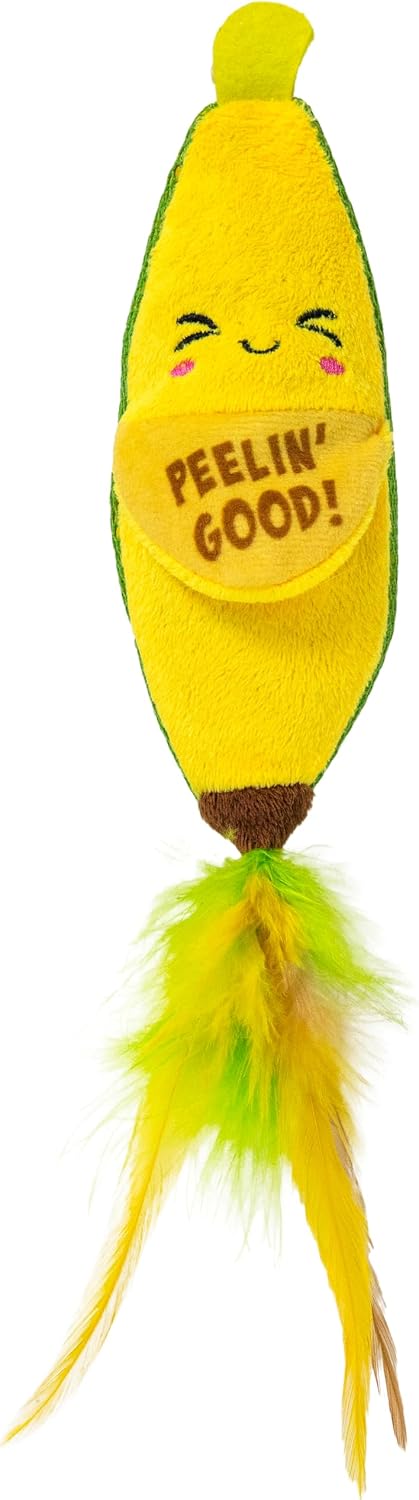 Catstages Crunchy Pickle Kicker Chew Cat Toy, Catnip & Dental Mesh, 6.5"