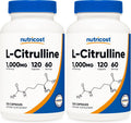 Nutricost L-Citrulline 500mg, 120 Capsules, 60 Servings