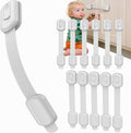 Infinno Cabinet Locks for Baby Proofing, Child Safety Latches, 12 Pack