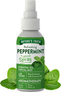 Nature's Truth Peppermint Essential Oil Spray | 2.4 Fluid Ounces