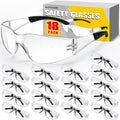 30 Pack Clear Safety Glasses for Men Women,Scratch & Impact Resistant