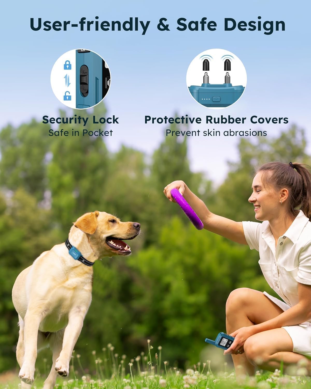 Dog Shock Collar for Dogs - 4200FT Dog Training Collars with Remote