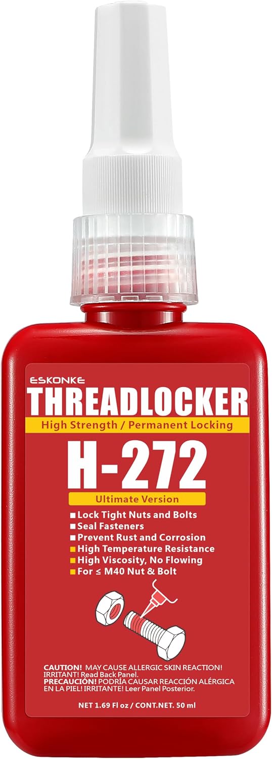 2 Pack Thread Locker Blue 243 (Removable) + Red 271 (Permanent)
